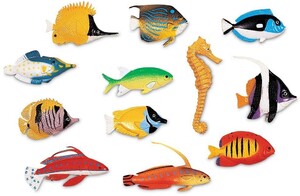 Фигурки: Реалистичные фигурки морских рыбок (12 шт.) Learning Resources