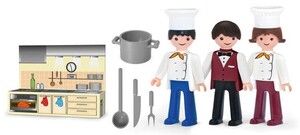 Сюжетно-ролевые игры: Набор из трёх фигурок Кухня, Igracek, Efko