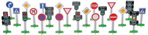 Машинки: Набор дорожных знаков (23 шт.), MultiGo, Efko