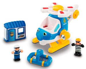Машинки: Полицейский вертолет Оскара, игровой набор, Wow Toys