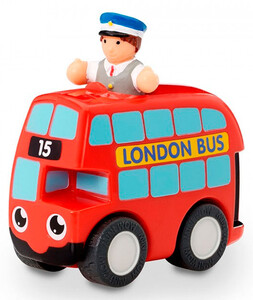 Машинки: Красный автобус Basil, игровой набор, Wow Toys