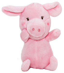 Тварини: Поросенок розовый, мягкая игрушка, 12 см, Devilon