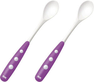 Детская посуда и приборы: Ложечки с длинной ручкой Easy Learning, 2 шт., фиолетовые, NUK