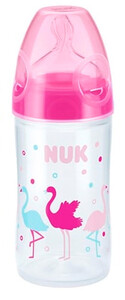 Поильники, бутылочки, чашки: Бутылочка First Choice, 0-6 мес., 150 мл, розовая, NUK
