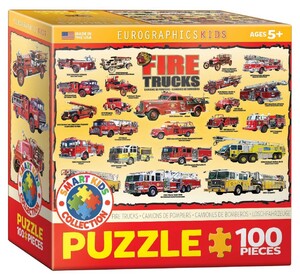 Игры и игрушки: Пазл История пожарных машин (100 эл.)