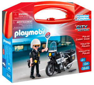 Ігри та іграшки: Игровой набор Полицейский, в кейсе, 5648, Playmobil
