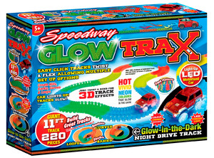 Машинки: Гибкий трек Speedway Glow Trax (светится в темноте), PMS