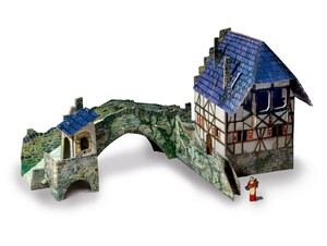 Аплікації та декупаж: Мост, Сборная модель из картона, серии Средневековый город, Умная бумага