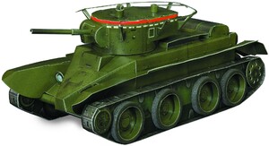 Танк колесно-гусеничный БТ-5, Сборная игровая модель из картона, серии Военная техника, Умная бумага
