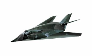 Моделирование: Самолет F-117, Сборная игровая модель из картона, серии Военная техника, Умная бумага