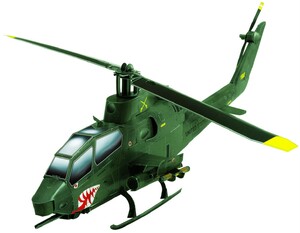 Моделювання: Вертолет Cobra (зеленый), Сборная игровая модель из картона, серии Военная техника, Умная бумага