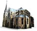 Готичний собор серії Середньовічне місто, Збірна модель з картону, Умная бумага дополнительное фото 10.
