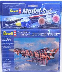 Игры и игрушки: Модель для сборки Revell Model Set Истребитель EurofighterBronze Tiger 1:144 (63970)