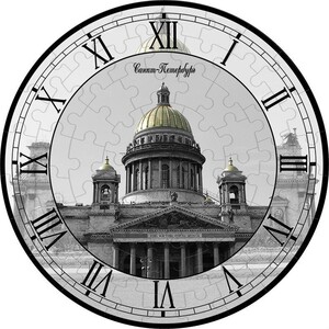 Годинники та календарі: Пазл-годинник Ісаакіївський собор, 61 ел., Умная бумага