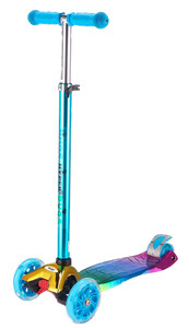 Детский транспорт: Самокат детский Hyper (ABEC-7, до 12 лет/60 кг), chameleon blue violet, Bugs