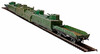Бронепоезд 1939-1945гг СССР, Сборная игровая модель из картона, Умная бумага