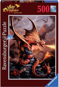Пазли і головоломки: Пазл Огненный дракон (500 эл.), Ravensburger