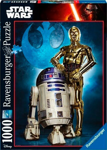 Игры и игрушки: Пазл R2-D2 и C-3PO, Звездные войны (1000 эл.), Ravensburger