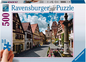 Пазлы и головоломки: Пазл Ротенбург-об-дер-Таубер, Бавария (500 эл.), Ravensburger