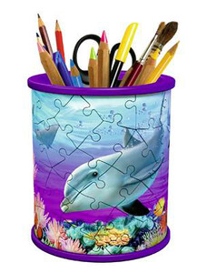 Канцелярське приладдя: Пазл 3D Подставка для карандашей, Подводный мир, Girly Girl (54 эл.), Ravensburger
