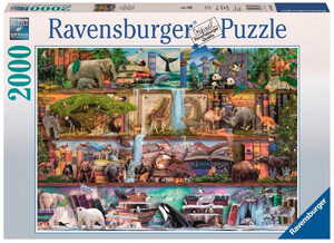 Игры и игрушки: Пазл Царство диких животных (2000 эл.), Ravensburger