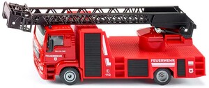 Рятувальна техніка: Модель пожежного автомобіля MAN зі сходами, 1:50, Siku
