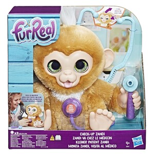 Інтерактивні тварини: Інтеративна іграшка Мавпочка Занді у доктора, FurReal Friends