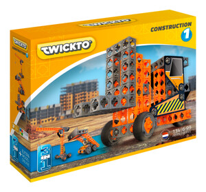 Игры и игрушки: Конструктор Construction 1 (кран, погрузчик, экскаватор), Twickto