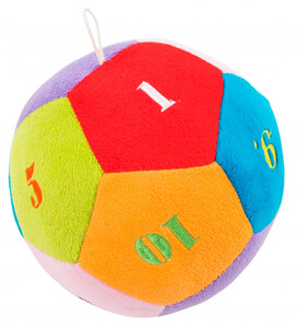 Спортивні ігри: М'ячик з цифрами, м'яка іграшка, 16 см, Тигрес