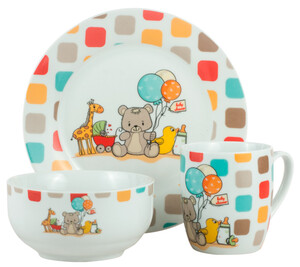 Детская посуда и приборы: Набор посуды 3 предмета (керамика) Friends 2, Limited Edition