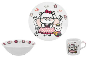 Дитячий посуд і прибори: Набор посуды 3 предмета (керамика) Sweety, Limited Edition
