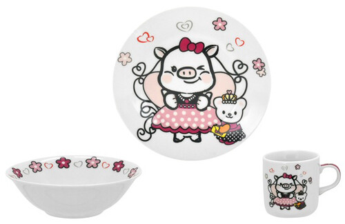 Наборы посуды: Набор посуды 3 предмета (керамика) Sweety, Limited Edition