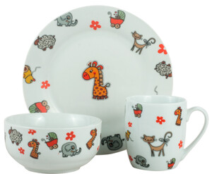 Детская посуда и приборы: Набор посуды 3 предмета (керамика) Toys, Limited Edition