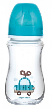 Бутылочки: Бутылочка EasyStart Toys с широким горлышком, 240 мл, голубая, Canpol babies