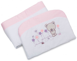 Детская комната: Бампер для кроватки Evolution A-017, розовый, Twins