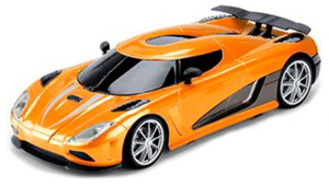 Игры и игрушки: Автомобиль на радиоуправлении Supercar City (оранжевый-металлик), 1:16, JP383