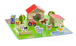 Пазлы и головоломки: Игровой набор Ферма, 30 эл., Viga Toys