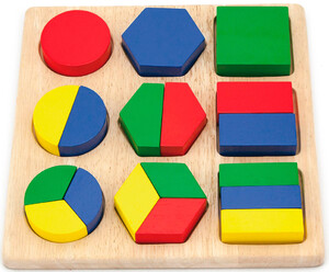 Математика і геометрія: Пазл Форми, Viga Toys