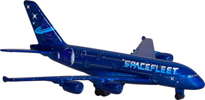 Воздушный транспорт: Самолет A380-800, 11 см (синий), Majorette