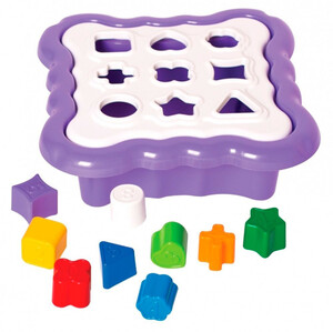 Развивающие игрушки: Игрушка-сортер Умные фигурки, 10 эл., фиолетовый, Тигрес