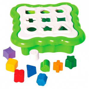 Развивающие игрушки: Игрушка-сортер Умные фигурки, 10 эл., светло-зеленый, Тигрес