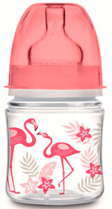 Поильники, бутылочки, чашки: Бутылочка с широким горлышком антиколиковая Jungle, коралловая, 120 мл., Canpol babies