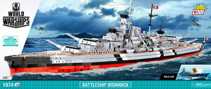 Игры и игрушки: Конструктор Линкор Бисмарк, World of Warships, Cobi