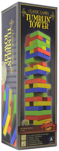 Настольные игры: Падающая башня (разноцветная), настольная игра, Merchant Ambassador