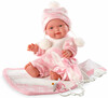 Кукла Bebita Manta Rosa (26 см), New Born Soft Touch, Llorens