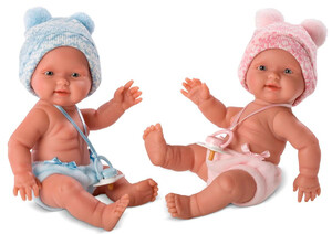 Ігри та іграшки: Ляльки-двійнята Bebitos Gemelos (26 см), New Born Soft Touch, Llorens