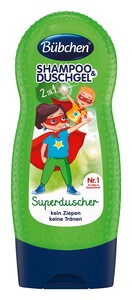 Дитяча косметика: Дитячий шампунь і гель для душу Супергерой (230 мл.), Bubchen