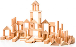 Игры и игрушки: Деревянный Конструктор Большой (144 элемента), Lislis toys