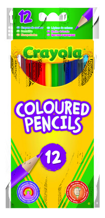 Товары для рисования: Набор цветных карандашей Coloured Pencils (12 цветов), Crayola