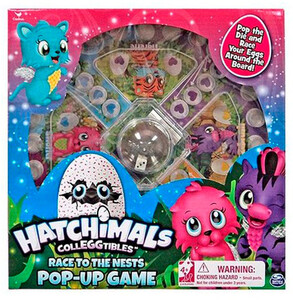 Игры и игрушки: Настольная игра с кнопкой, Hatchimals